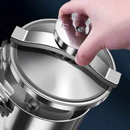 Moulin à céréales électrique 1000g verrouillable moulin à épices poudre super fine en acier inoxydable MultiSmart MS-GD2103 – Image 3