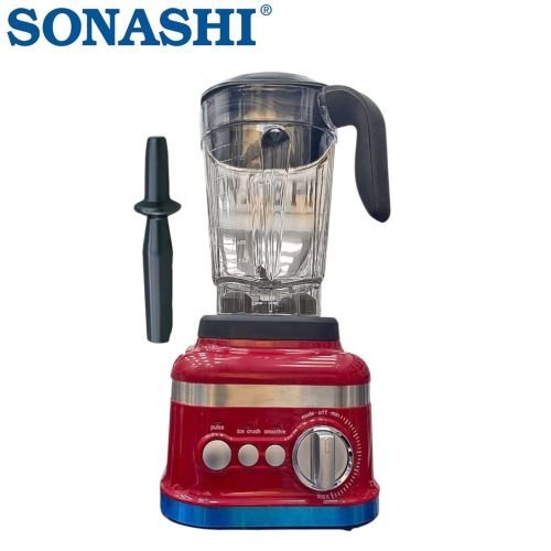 Blender Mixeur Incassable 1200 W 2 L Ice Crush - SB-207 Rouge Sonashi – Image 2
