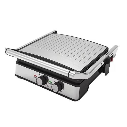 Grill & Pannini Electrique XL en inox 2000W BRANDMANN BR-SM-002 – Image 3