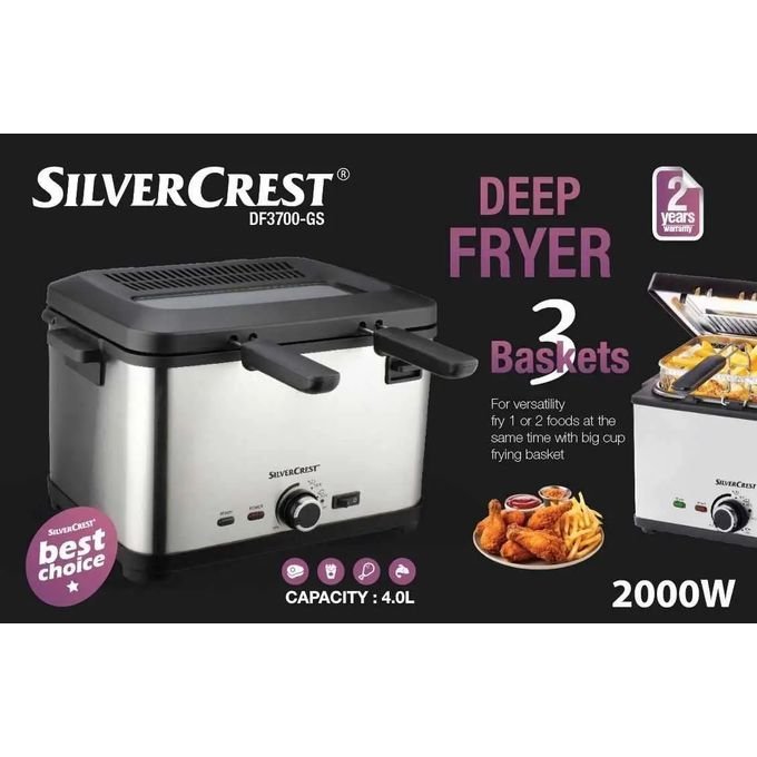 Friteuse inox 4L - 2000 W SilverCrset DF3700 – Image 3