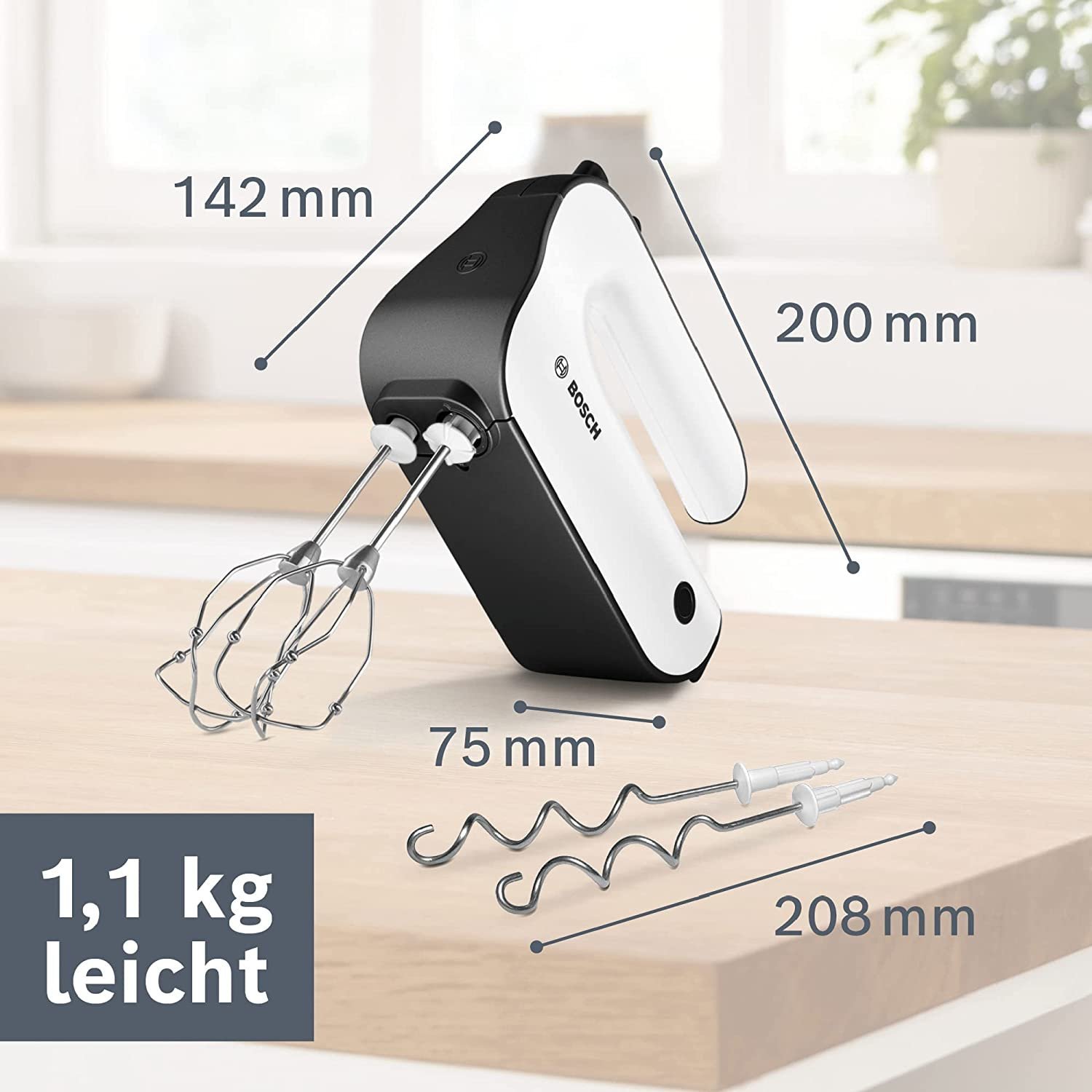 Batteur 450W Bosch MFQ2040 Noir – Image 6
