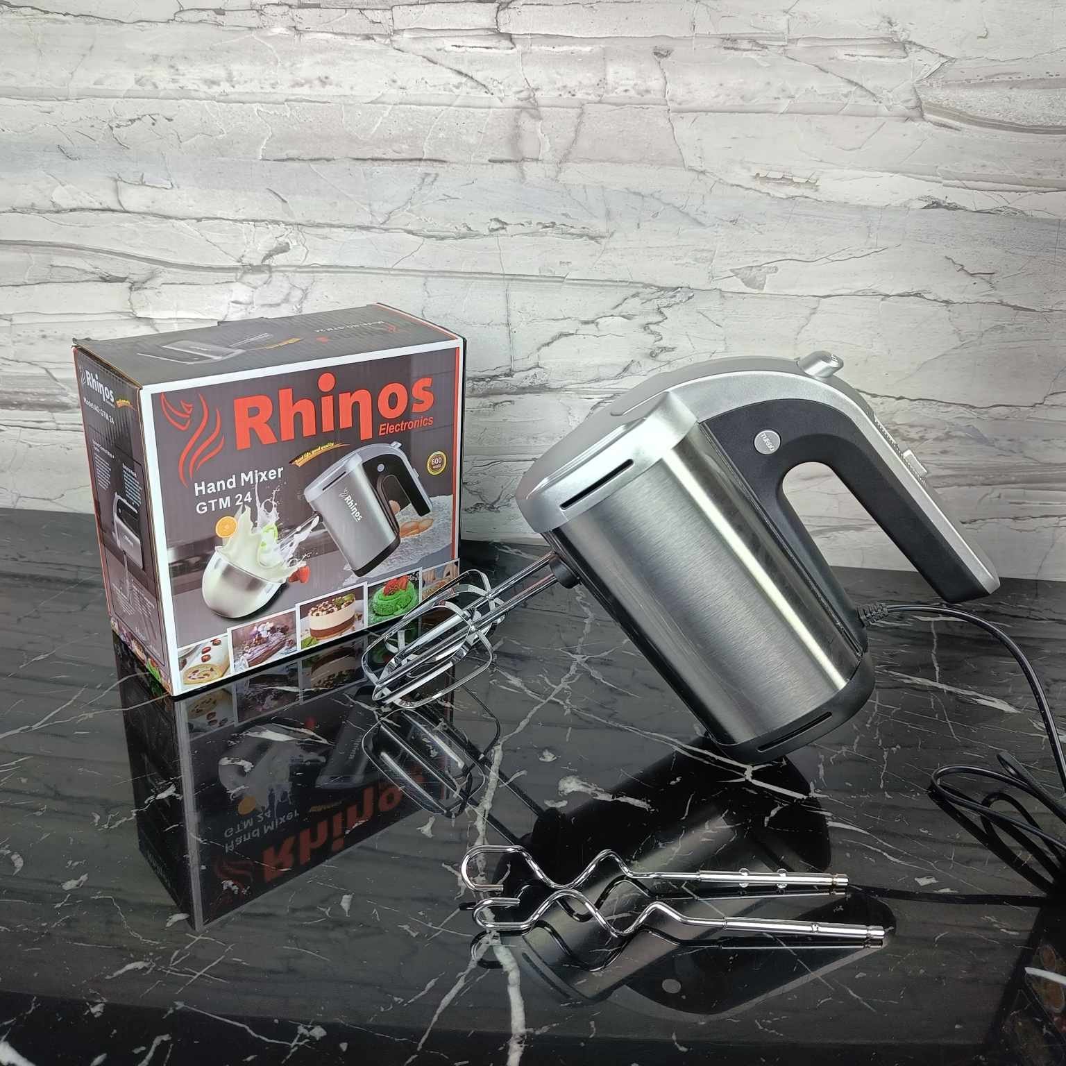 Batteur inox 600W 05 vitesses + Turbo Rhinos – Image 3