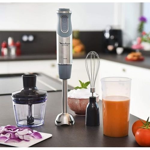 Mixeur Plongeur 3en1-1000 W- Gris-Inox Moulinex Original Quickchef DD655D10 – Image 2