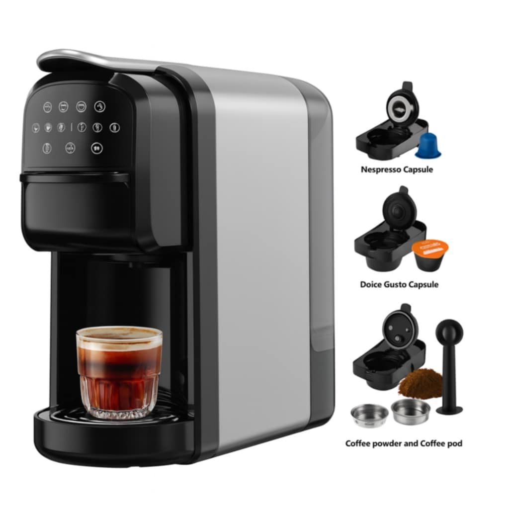 Cafetière inox 4 en 1 Multi-Capsules 20 Bar 1400W Multismart MS-CF2112 – Image 2