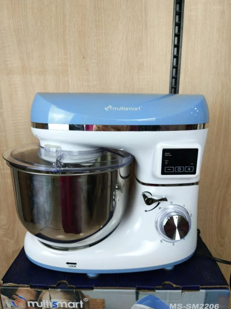 Pétrin Double Crochet Multismart 6.2L 1500W 3Kg – Bleu/Blanc MS-SM2206 – Image 3