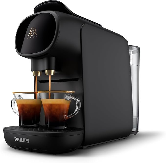 Machine à Café à Capsules, Piano Noir, Reconnaissance des Capsules Doubles Philips L'Or Barista Sublime LM9012/60 – Image 2