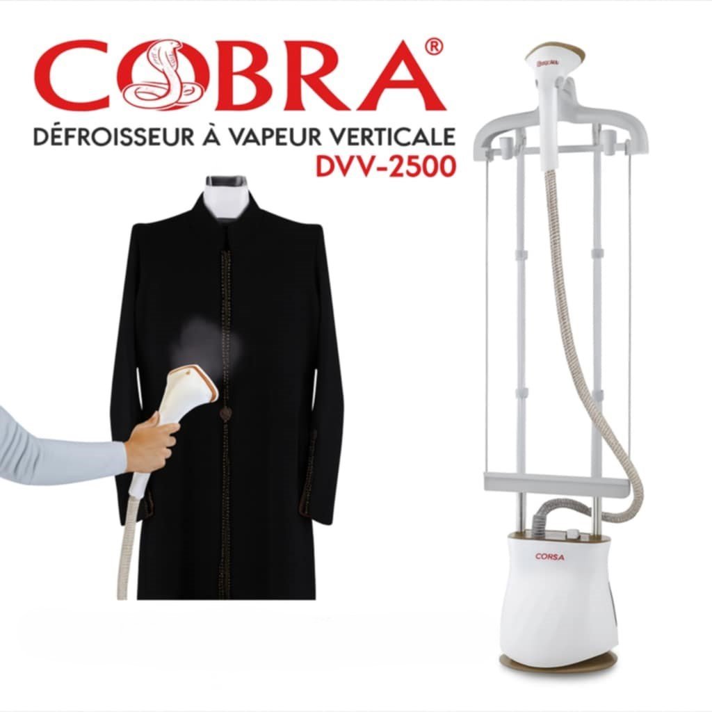 Defroisseur a Vapeur Pro 2400W Pro Cobra DVV-2500 – Image 2