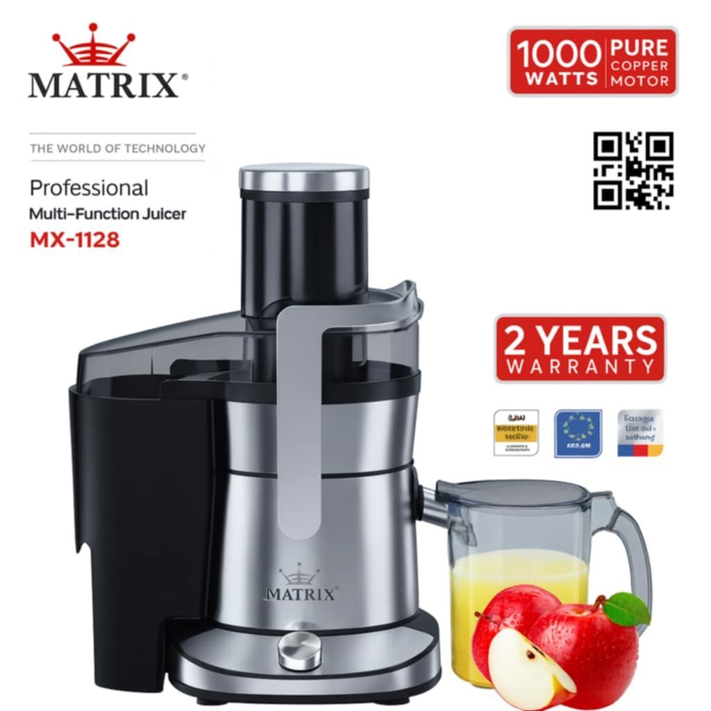 Centrifugeuse inox professionnel 1000W Matrix MX-1128 – Image 2
