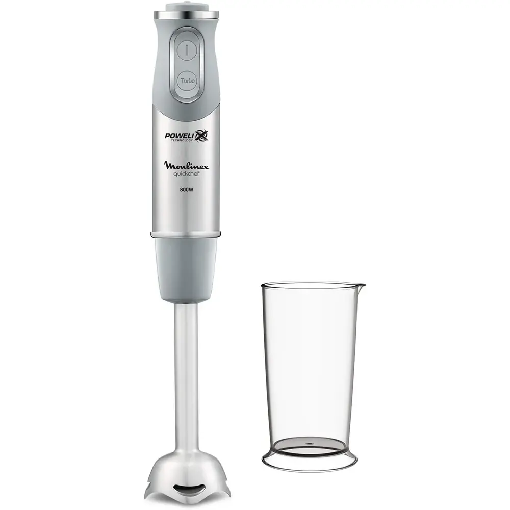 MIXEUR PLONGEANT MOULINEX QUICKCHEF GRIS/INOX 800W 10V DD650D10