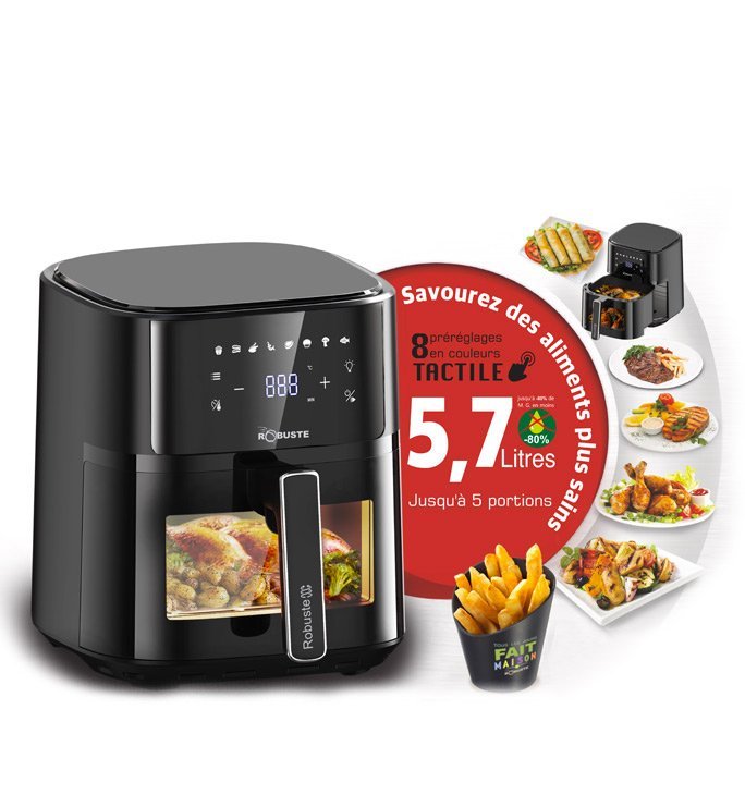 Airfryer – 5.7 Litres - 1700W – Tactile AF6 Robuste – Image 2