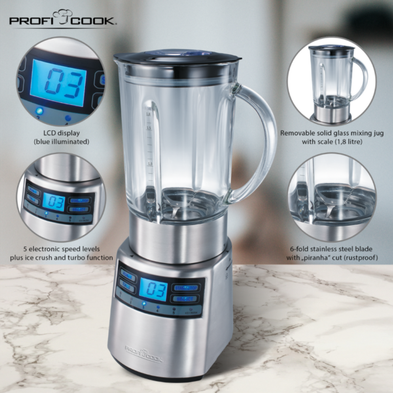 Blender Multifonctions 1.8L 1200W ProfiCook PC-UM 1006 – Image 3