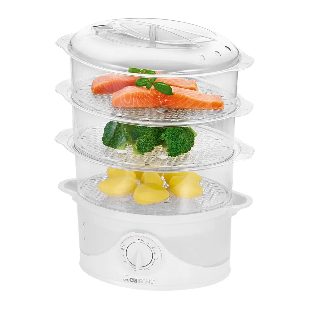 Cuiseur Vapeur Avec Minuterie 1.5L 800W Clatronic DG3665