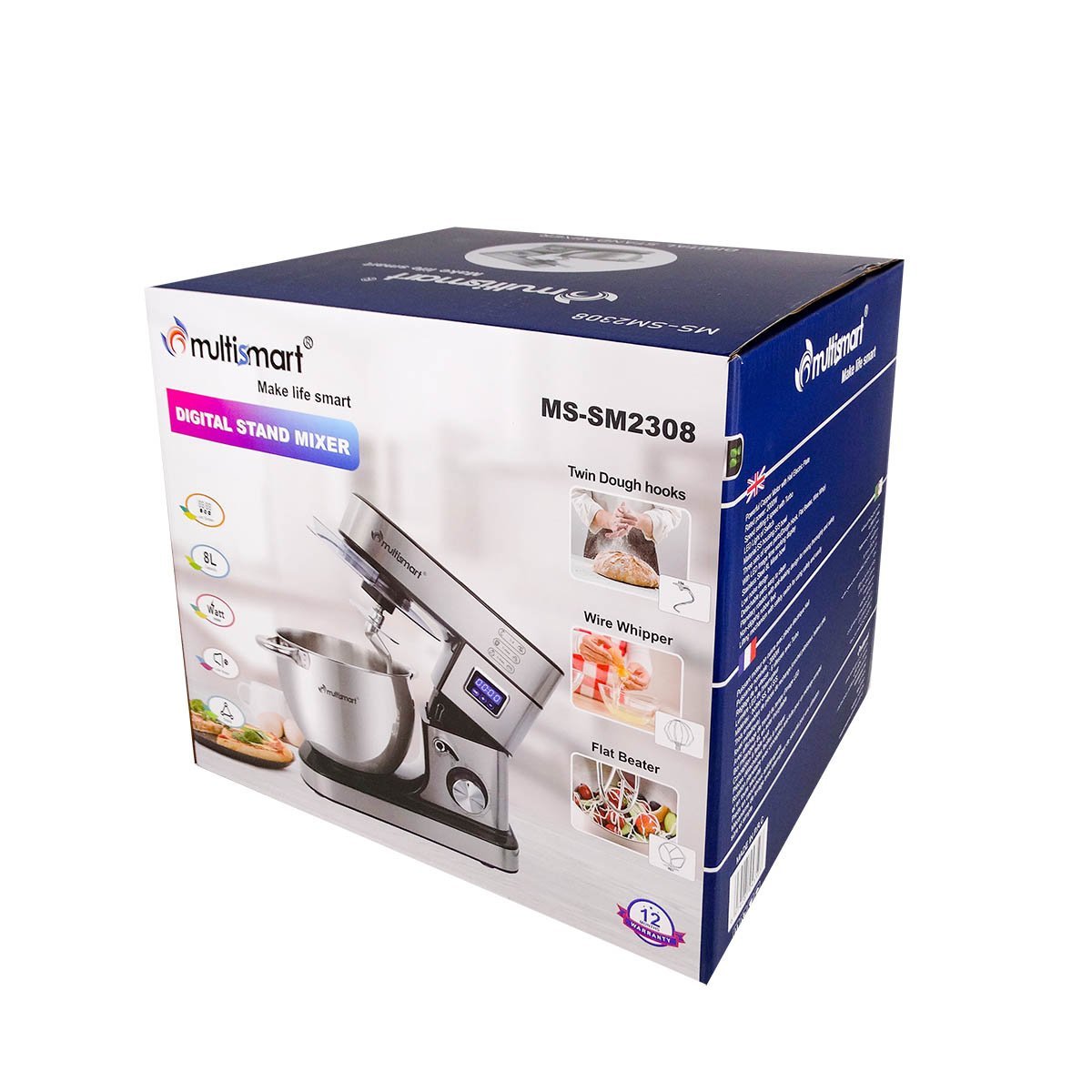 Petrin inox 08 L 2000W Multismart MS-SM2308 – Image 6