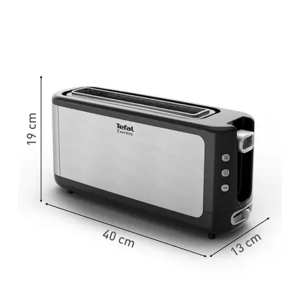 Grille-Pain 7 Niveaux De Brunissement 1000w Tefal TL365ETR – Image 8