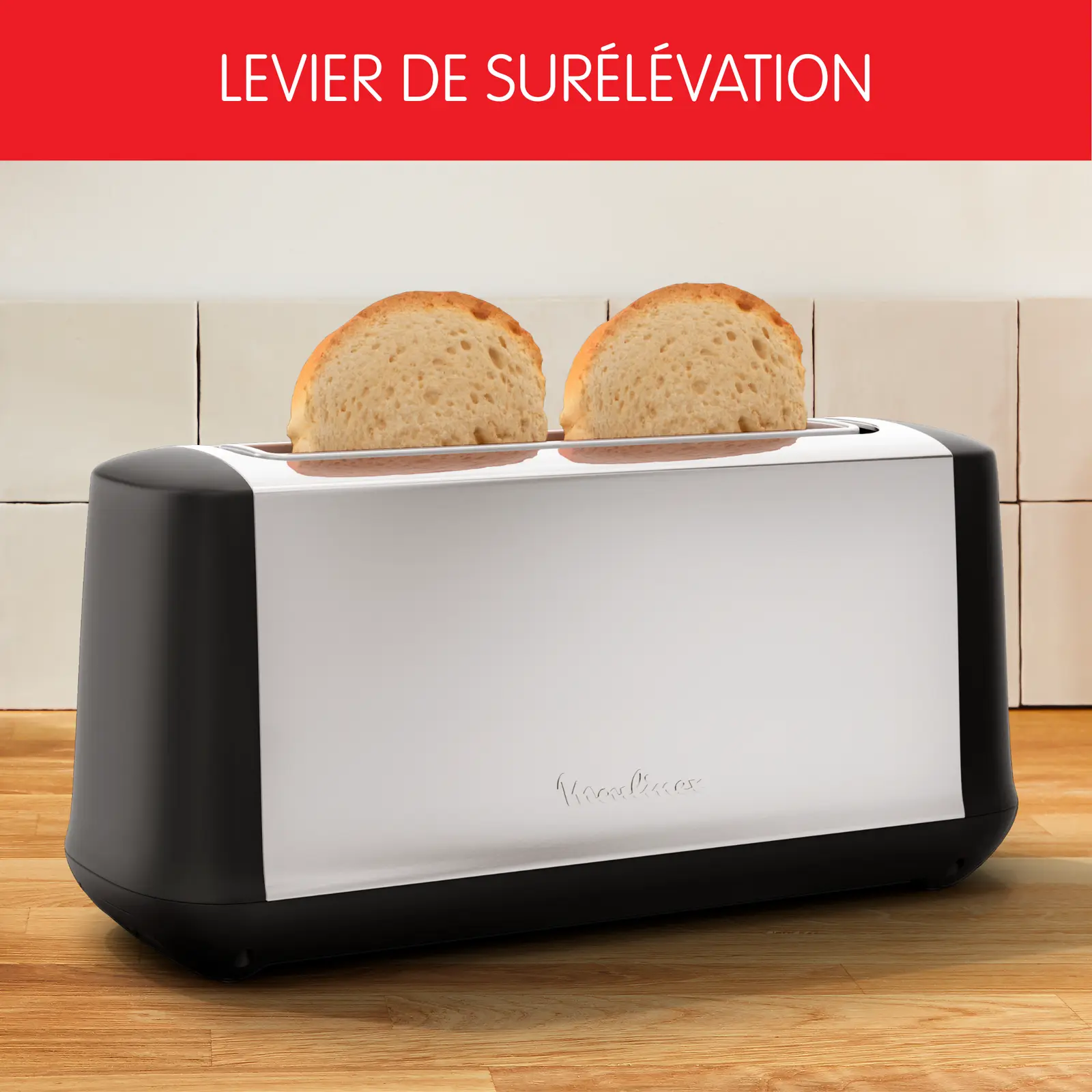 Grille-Pain 7Niveaux De Brunissement 1000W Moulinex LS340811 – Image 4