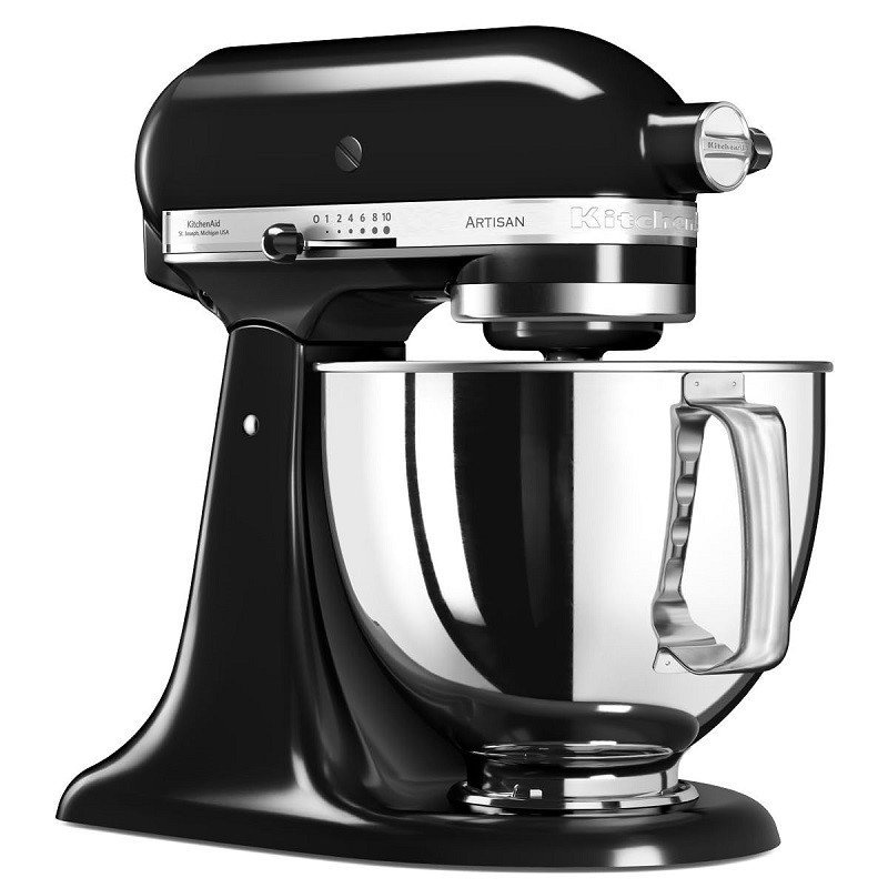 Pétrin - Robot pâtissier - 4.8L 10 vitesses KitchenAid artisan 5KSM125 Noir – Image 2