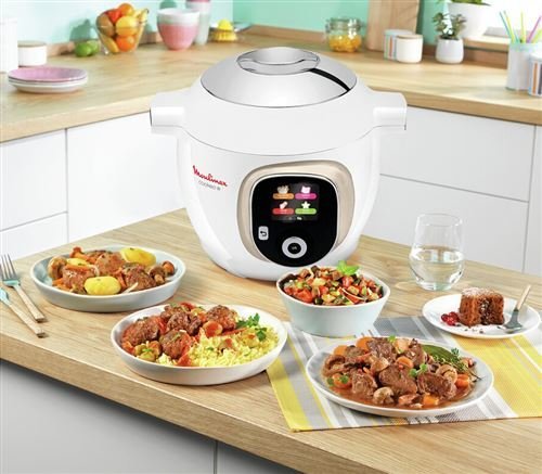 Cookeo Blanc Moulinex 180 recettes 1600W Ref CE85BA10 – Image 6