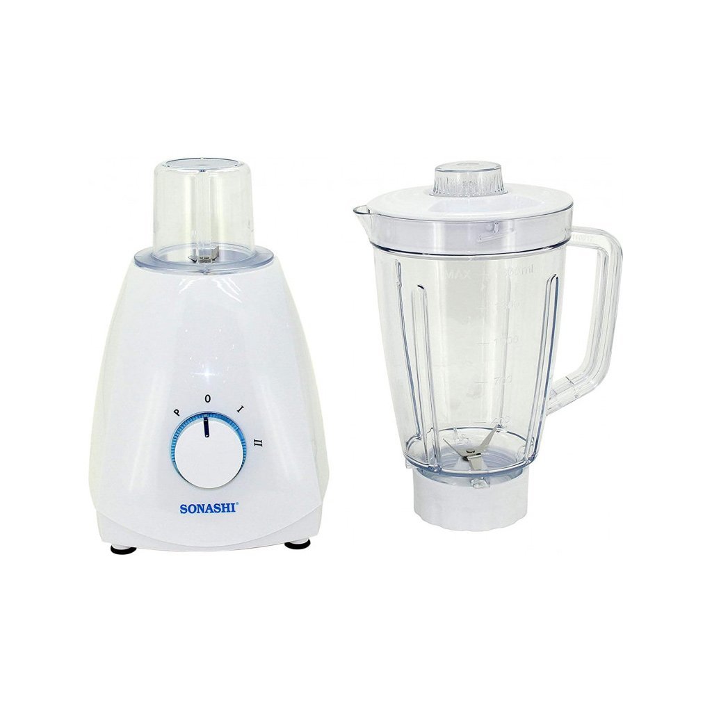 Blender Électrique 2en1 400W Avec 4 Vitesses Blanc SONASHI SB-161 – Image 3