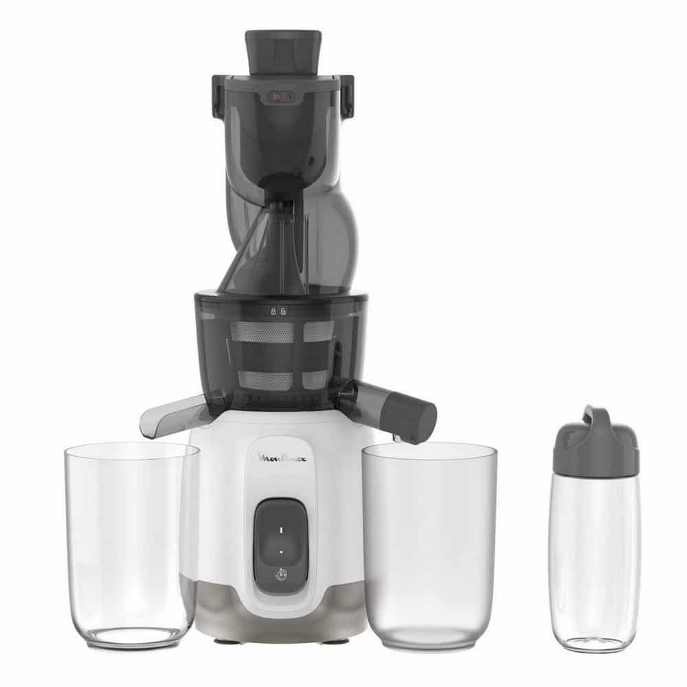 Extracteur De Jus Avec 2 Récipients 800mL et Gourde 600mL 200W Moulinex ZU600110 – Image 2