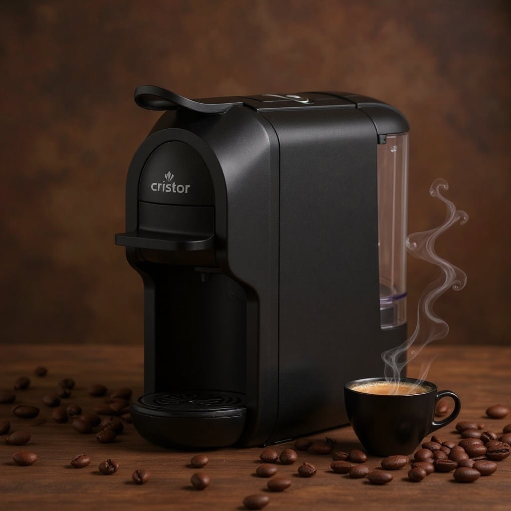 Machine à café 3en1 CRISTOR -19 Bars – 1450W – Noir