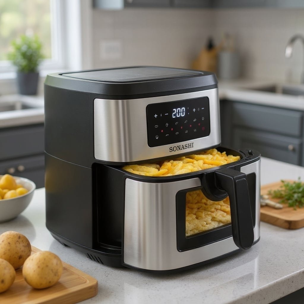 Friteuse à Air Numérique 9.2L 2000W Sonashi SAF-920