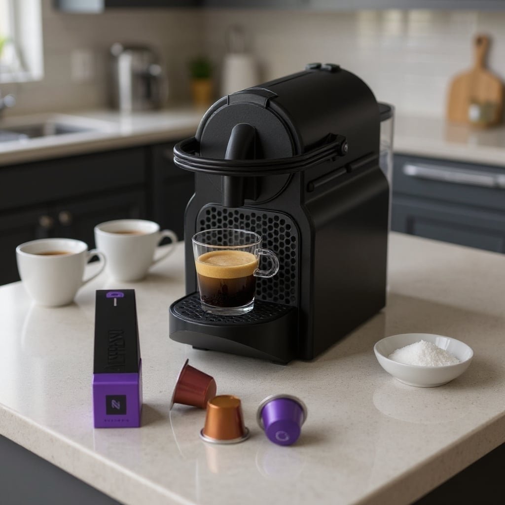 Cafetière Expresso Avec Capsules Nespresso Et Fonction Flow-Stop Automatique 700mL 1260W Magimix Inissia M105