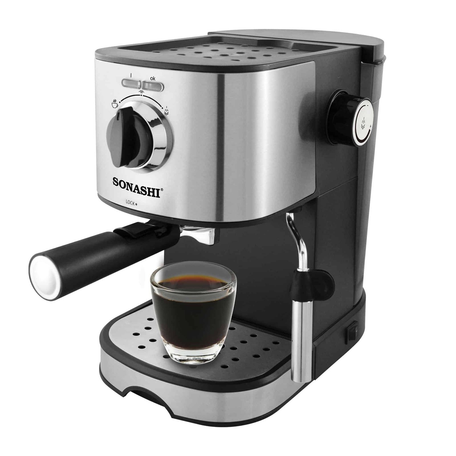 Cafetière Expresso poudre + capsule 1.0L 15 Bars Sonashi SCM-4963 – Image 3
