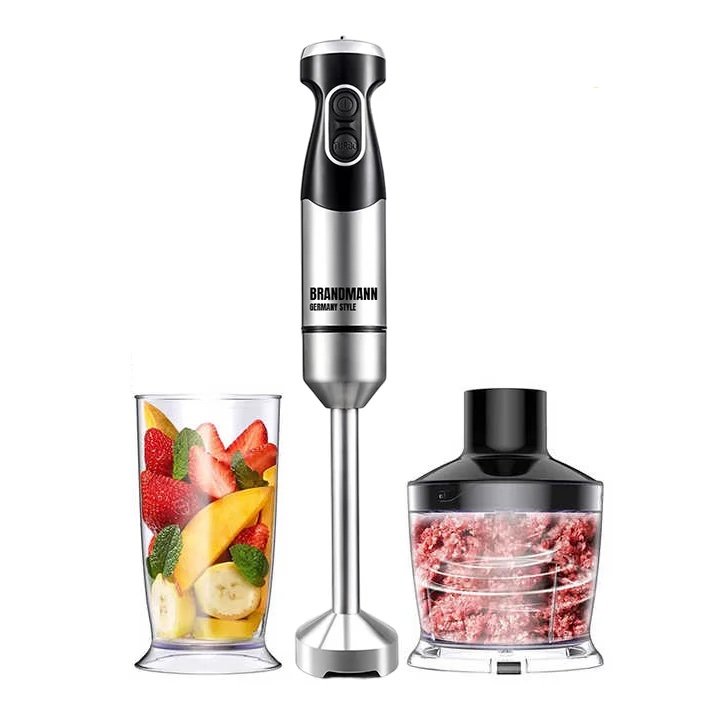 Bras Mixeur inox avec hachoir et bol 3 en 1 – 1000W 600ml Brandmann – Image 2