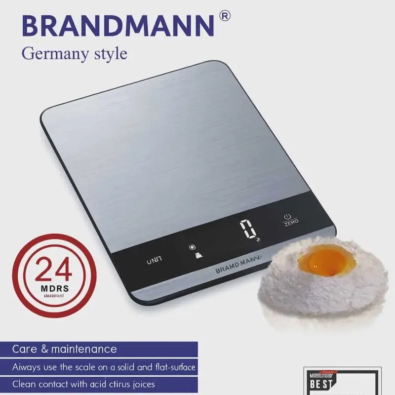 Balance De Cuisine inox Électronique Haute Précision 5kg Brandmann BR-WS-001 – Image 2