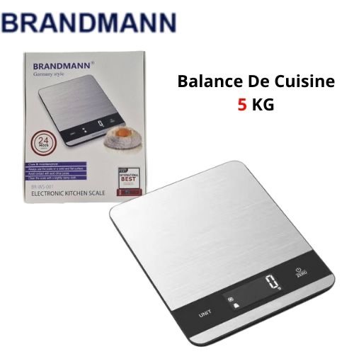 Balance De Cuisine inox Électronique Haute Précision 5kg Brandmann BR-WS-001