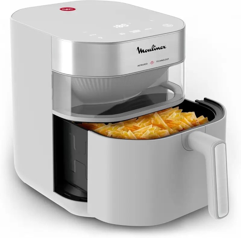 Friteuse Sans Huile Infrarouge 7L Avec 8 Modes Et maintien Au Chaud Cuisson Rapide Et Homogène Easy Fry Moulinex EZ831GF0 – Image 3