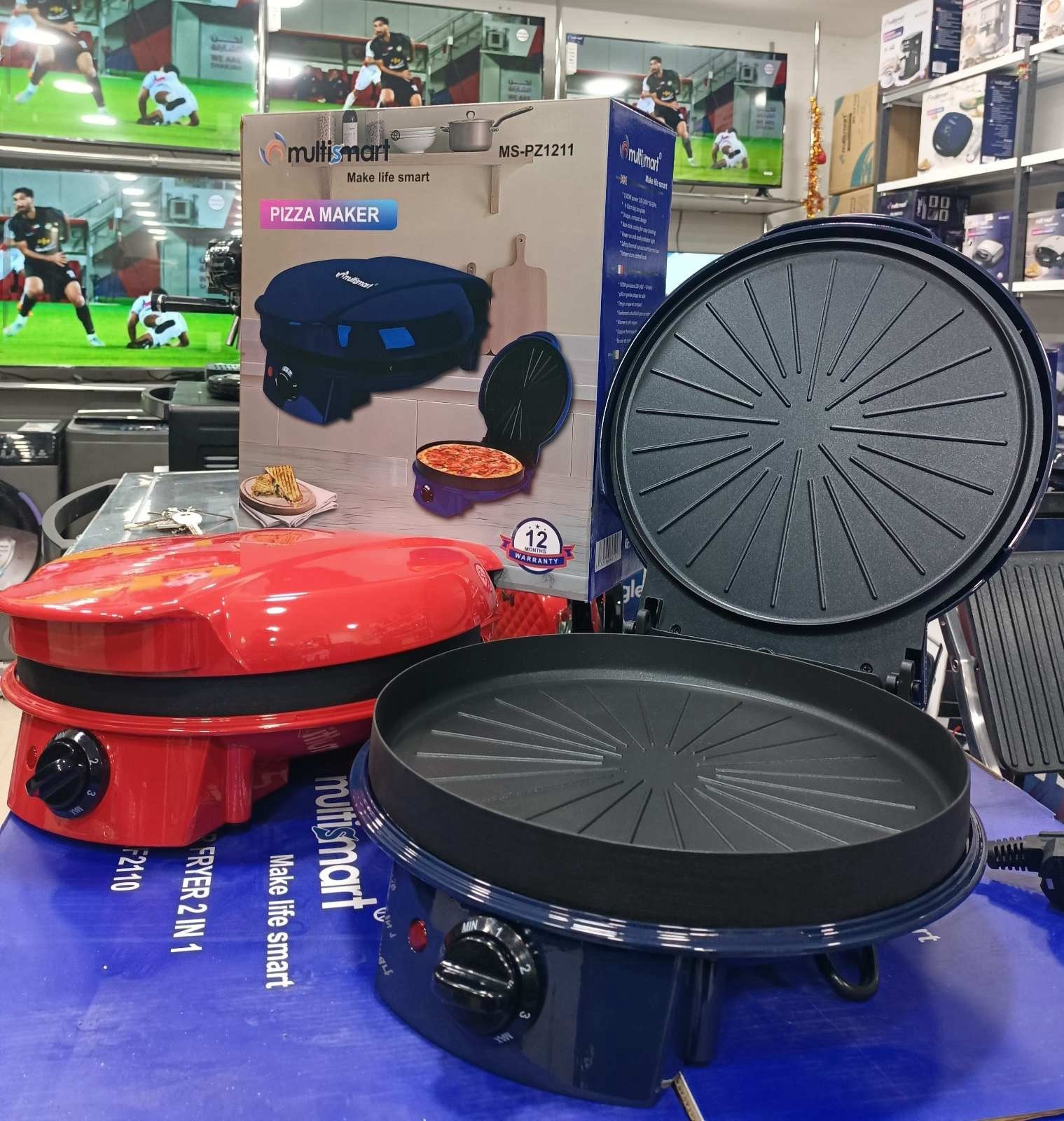 FOUR DE PIZZA MULTISMART 1500W PLAT RONDE 30CM multismart MS-PZ1211