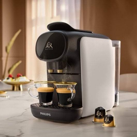 MACHINE A CAFE PHILIPS L'OR barista 9 capsules blanc