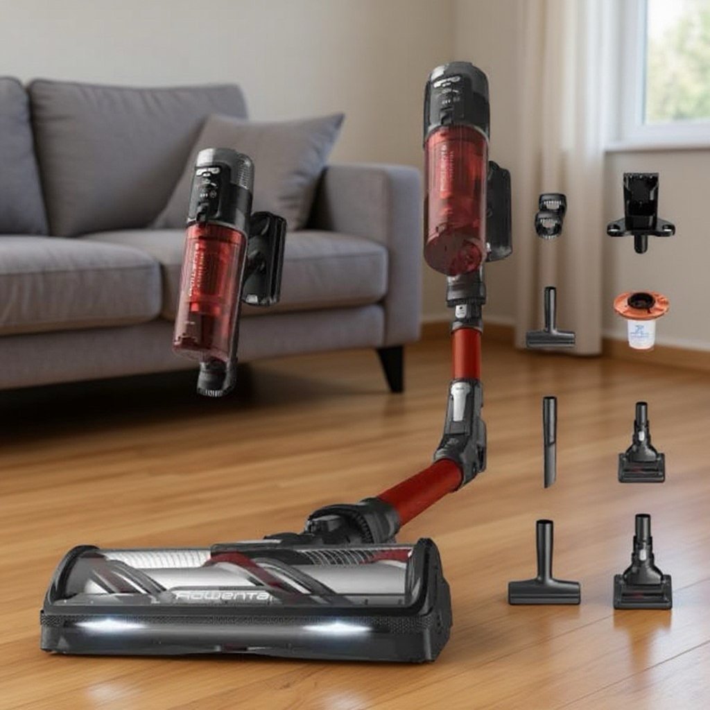 Aspirateur balai sans fil Rowenta X-Force Flex 13.60 kit animal
