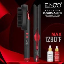 Lisseur + brosse titanium Enzo EN-3846 – Image 2
