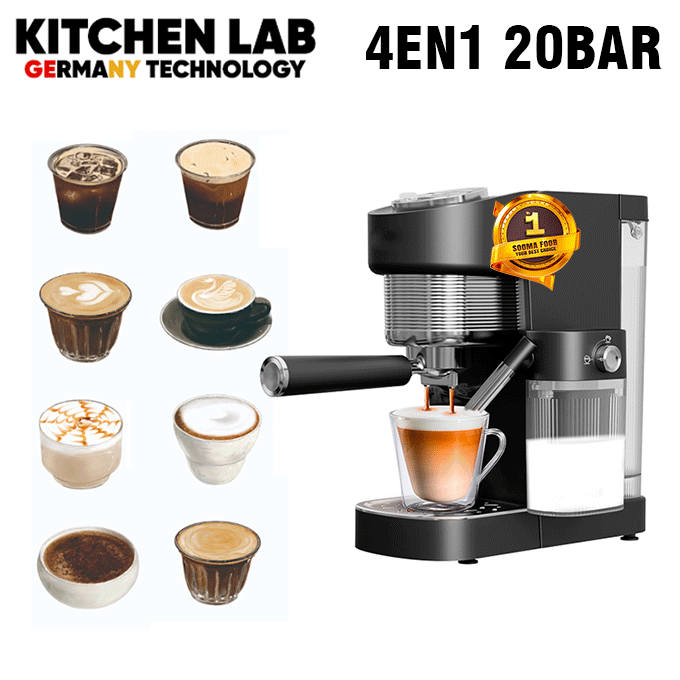 Machine à Café 4 en 1 Kitchen Lab KT-CM-002