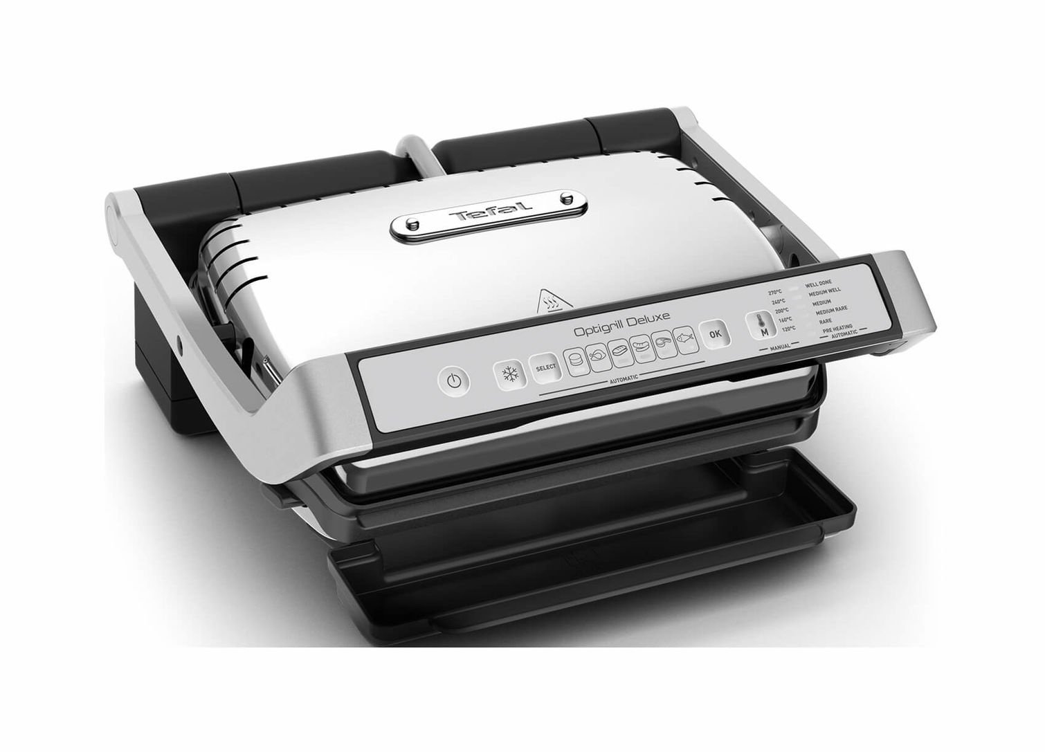 Grill à contact TEFAL GC707D - Acier inoxydable - 5 niveaux de cuisson - 2000 Watt – Image 3