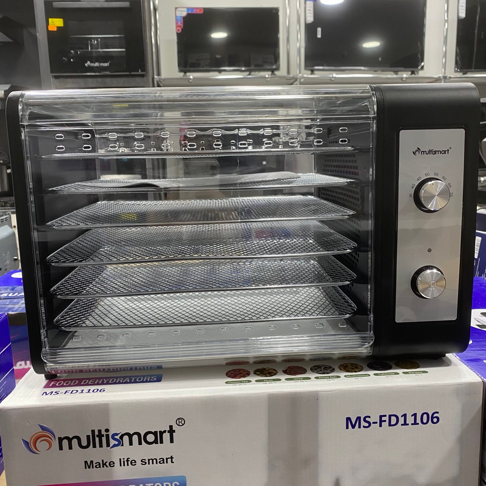 مجفف الفواكه déshydrateur alimentaire Multismart MS-FD1106 – Image 3