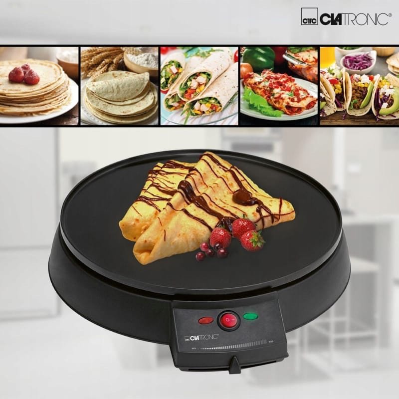 Crêpière Électrique Anti-Adhésif Diamètre: 29 cm Clatronic CM 3372
