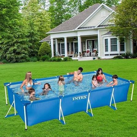 Piscine Hors Sol Rectangulaire 450x220x84Cm Intex 28273NP