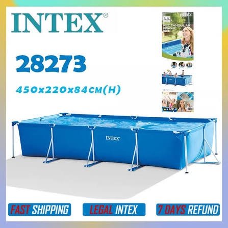Piscine Hors Sol Rectangulaire 450x220x84Cm Intex 28273NP – Image 2