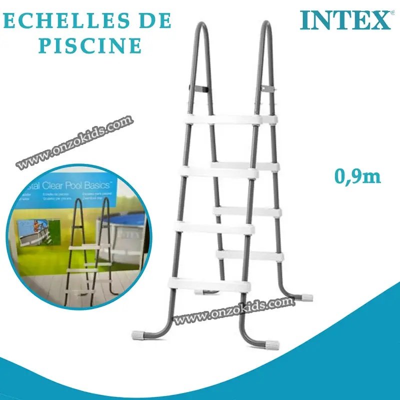 Échelles de sécurité pour piscine hors sol 91 Cm – INTEX 28064