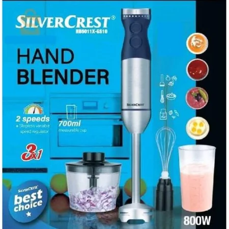 Bras Mixeur Inox Multifonction 3 en 1 - 800W SilverCrest HB5011Y-GS10 – Image 2